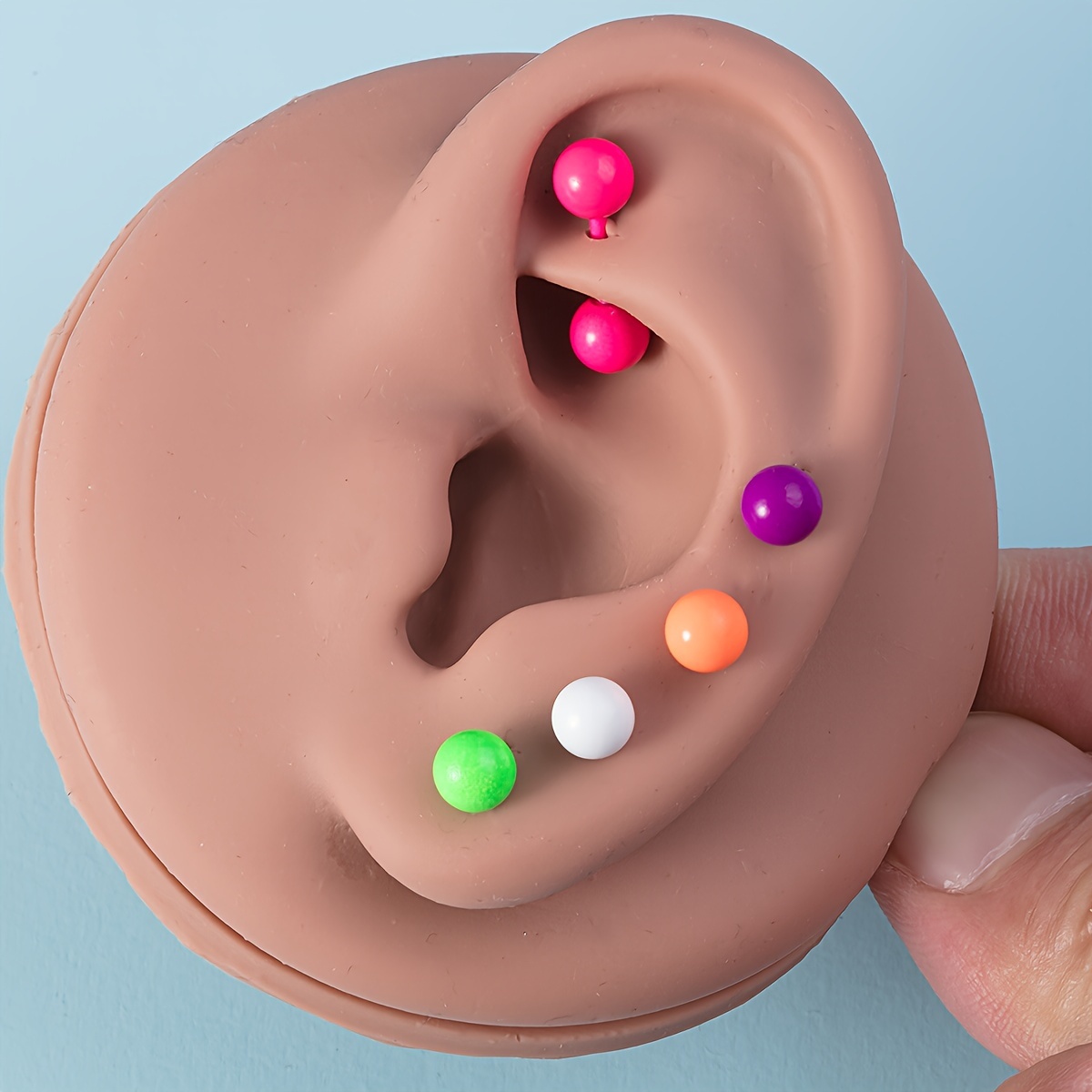 Adorable Ball-Shaped Barbell Earrings for Cartilage and Helix